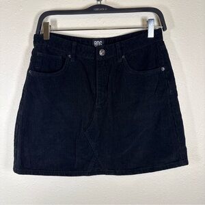BDG Urban Outfitters Corduroy Mini Skirt Black M Y2K
